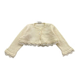 PAZ RODRIGUEZ coprispalle tinta unita con ricami Panna per Neonata 001121276 PANNA PAZ RODRIGUEZ 