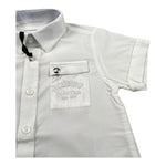 Iceberg Camicia Mezza Manica Tinta Unita per Neonato CMICE5108B BIANCO ICEBERG 