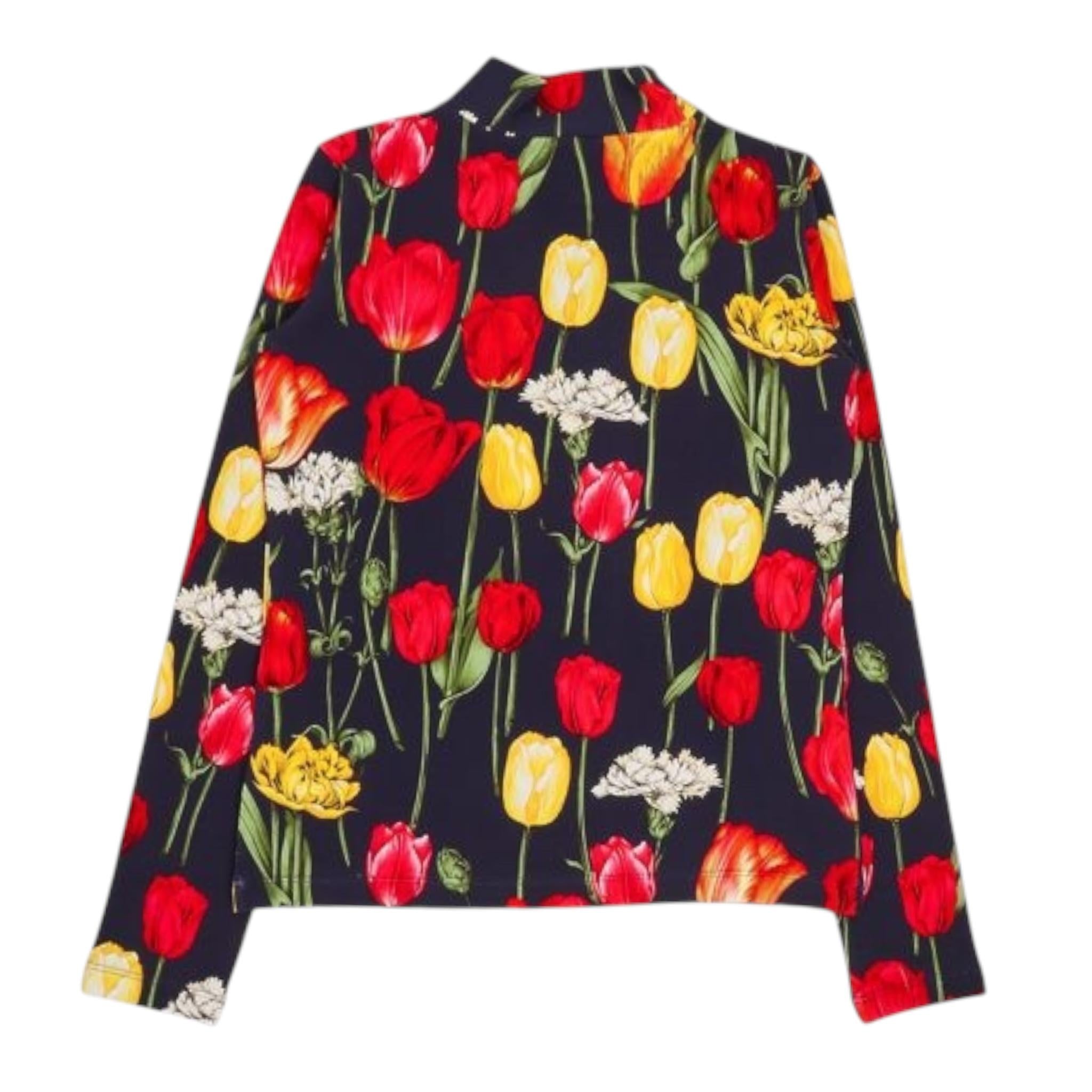 DOLCE & GABBANA shirt tinta unita mezzo collo con stampa Blu per Neonata L5JTLEN BLU DOLCE & GABBANA 