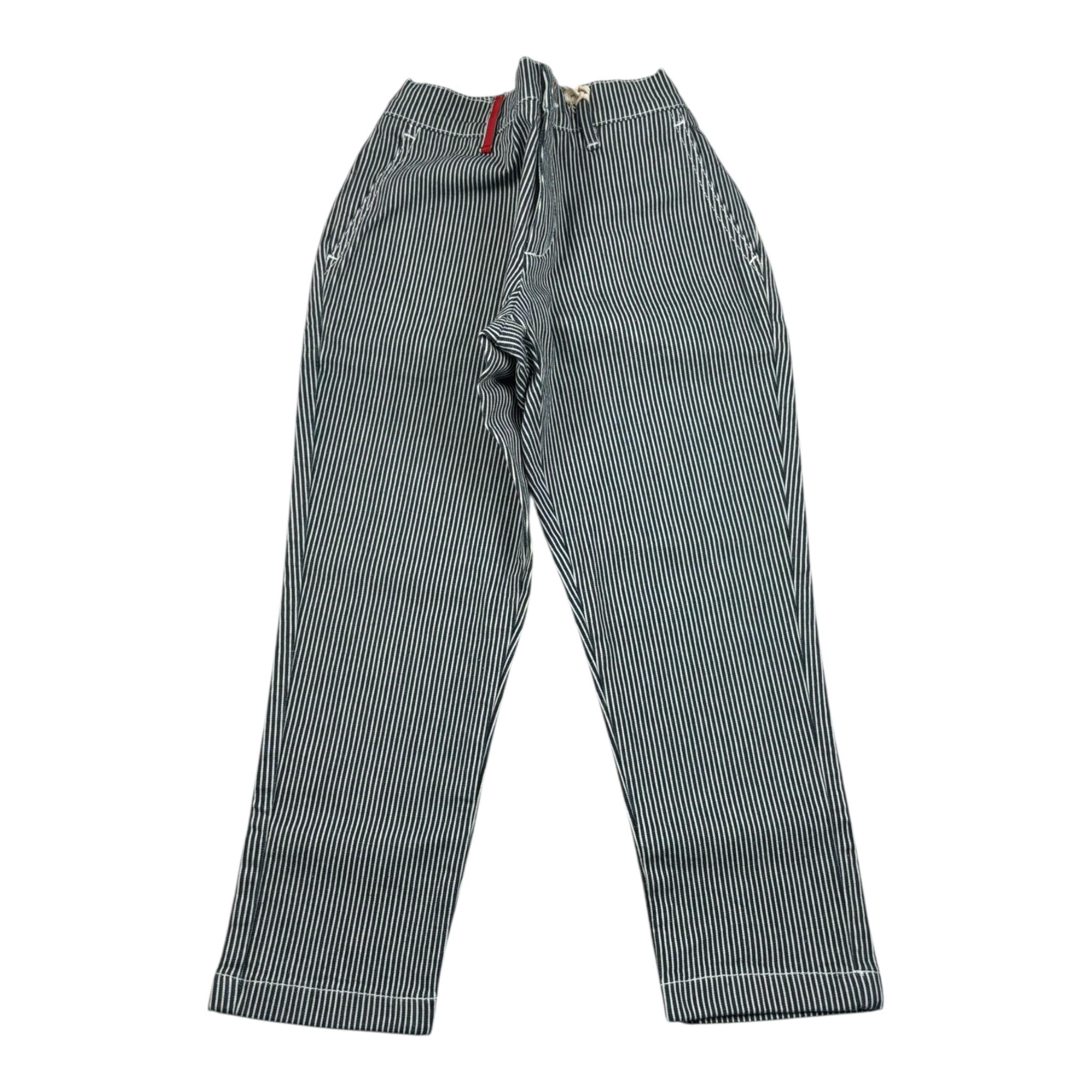 Fay Pantalone Tinta Unita con Fantasia A Righe per Bambino 5O6061 BLU FAY 