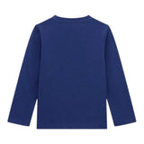 Guess Shirt Girocollo Tinta Unita con Stampa per Neonato N5RI01K8HM4X BLU GUESS 