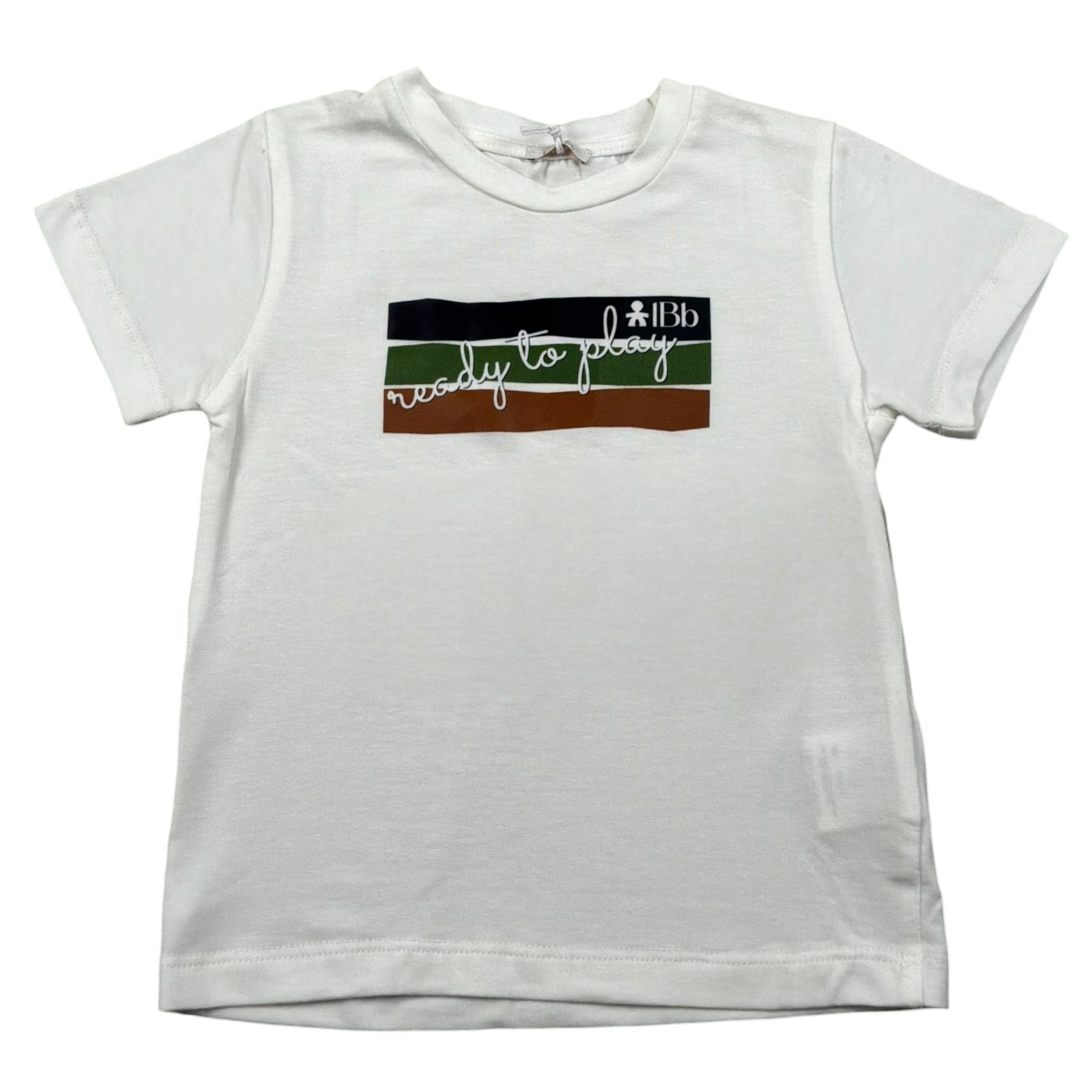 Le Bebe T-Shirt Girocollo Tinta Unita con Stampe per Neonato LBB5011 BIANCO LE BEBE 