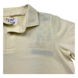 Saint Barth Polo Mezza Manica Tinta Unita con Ricami per Bambino BRIGHTON GIALLO SAINT BARTH 