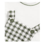 Il Gufo Completo 2 Pezzi T-Shirt-Salopette per Neonato P25DP469C3161 BIANCO/VERDE IL GUFO 