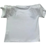 John Richmond T-Shirt Girocollo Tinta Unita con Logo per Bambina RGP26112TS BIANCO JOHN RICHMOND 