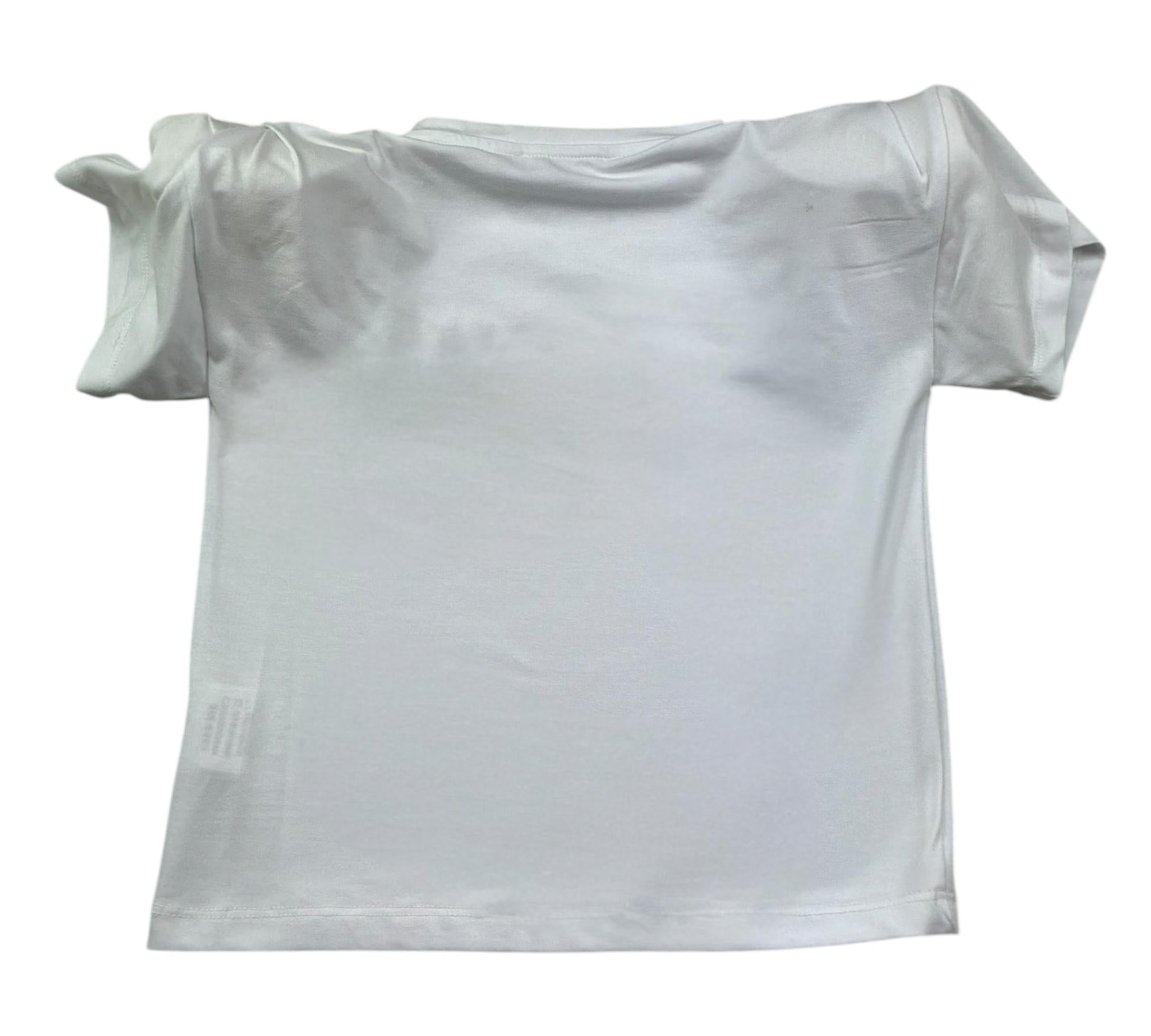 John Richmond T-Shirt Girocollo Tinta Unita con Logo per Bambina RGP26112TS BIANCO JOHN RICHMOND 