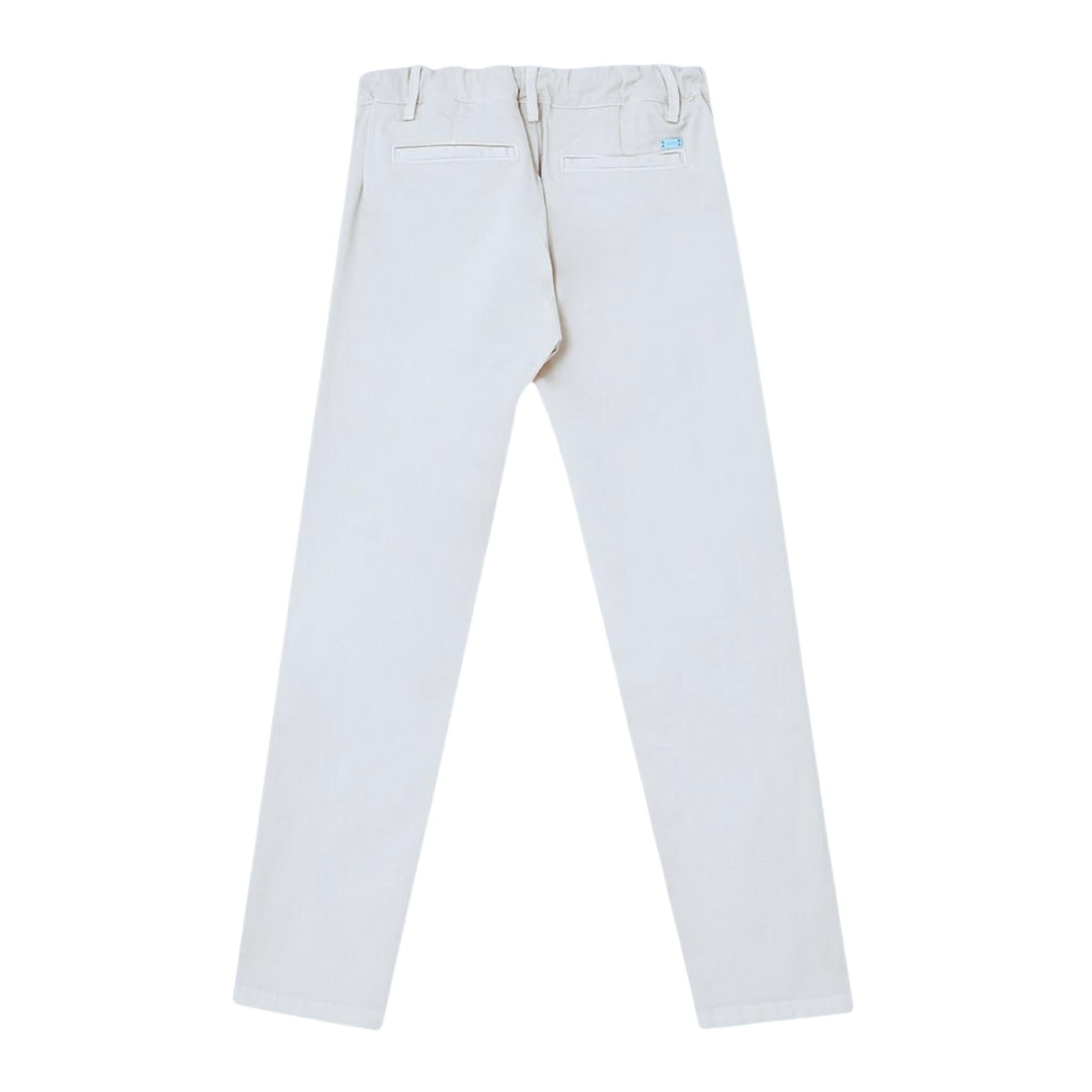Liu Jo Pantalone Tinta Unita con Girovita Regolabile per Bambino QA3021T3434 BIANCO LIU JO 