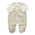 NINNAOH tutina tinta unita con stampa Bianco per Neonata I24226T BIANCO NINNAOH 