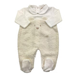 NINNAOH tutina tinta unita con stampa Bianco per Neonata I24226T BIANCO NINNAOH 