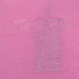 John Richmond T-Shirt Girocollo Tinta Unita con Logo per Bambina RGP26017TS ROSA JOHN RICHMOND 