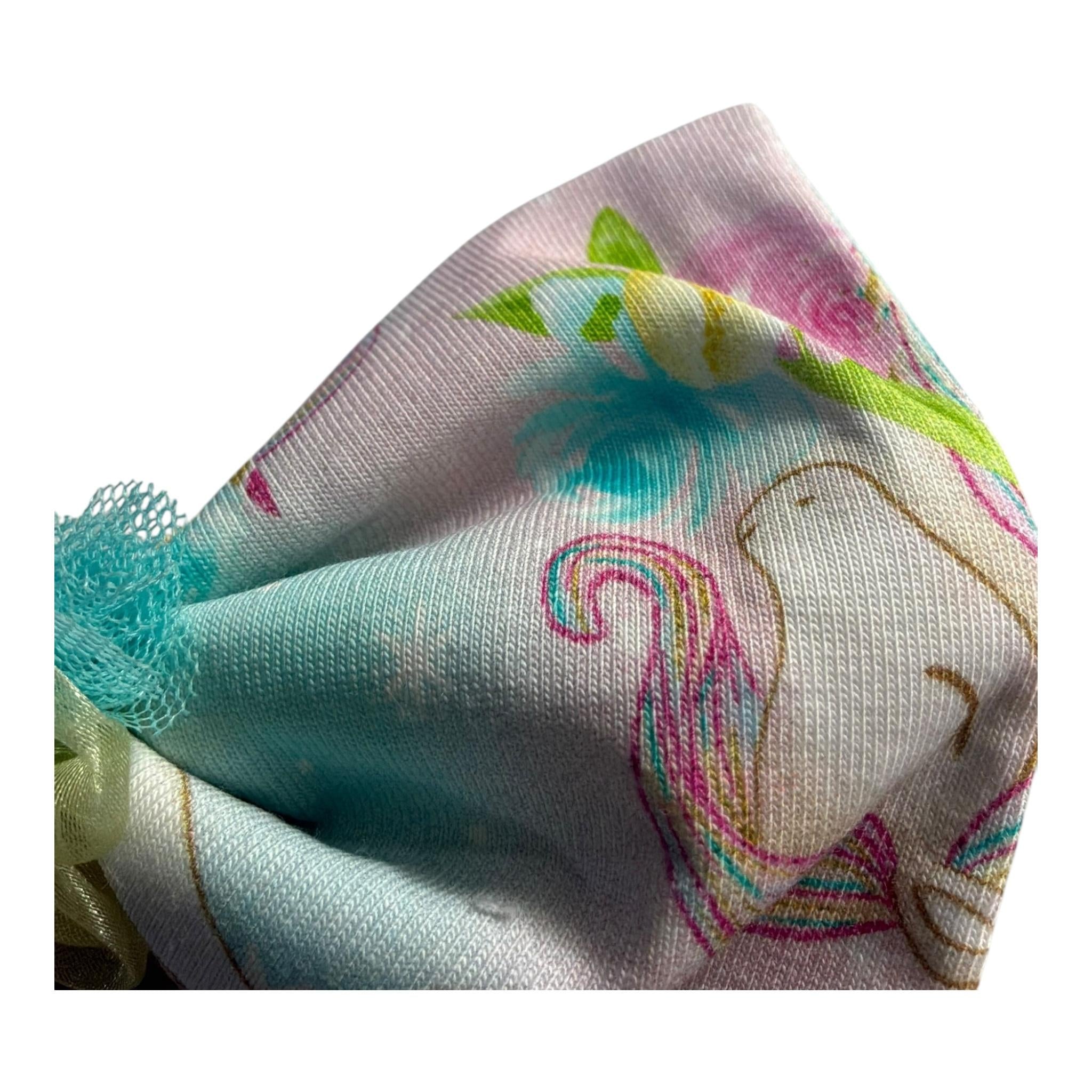 Daga Collection Fermaglio Tinta Unita con Fantasia per Bambina A25034 AZZURRO DAGA COLLECTION 