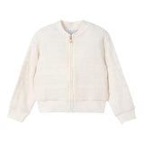 Mayoral Felpa Tinta Unita con Zip E Ricami per Bambina 3409 AVORIO MAYORAL 