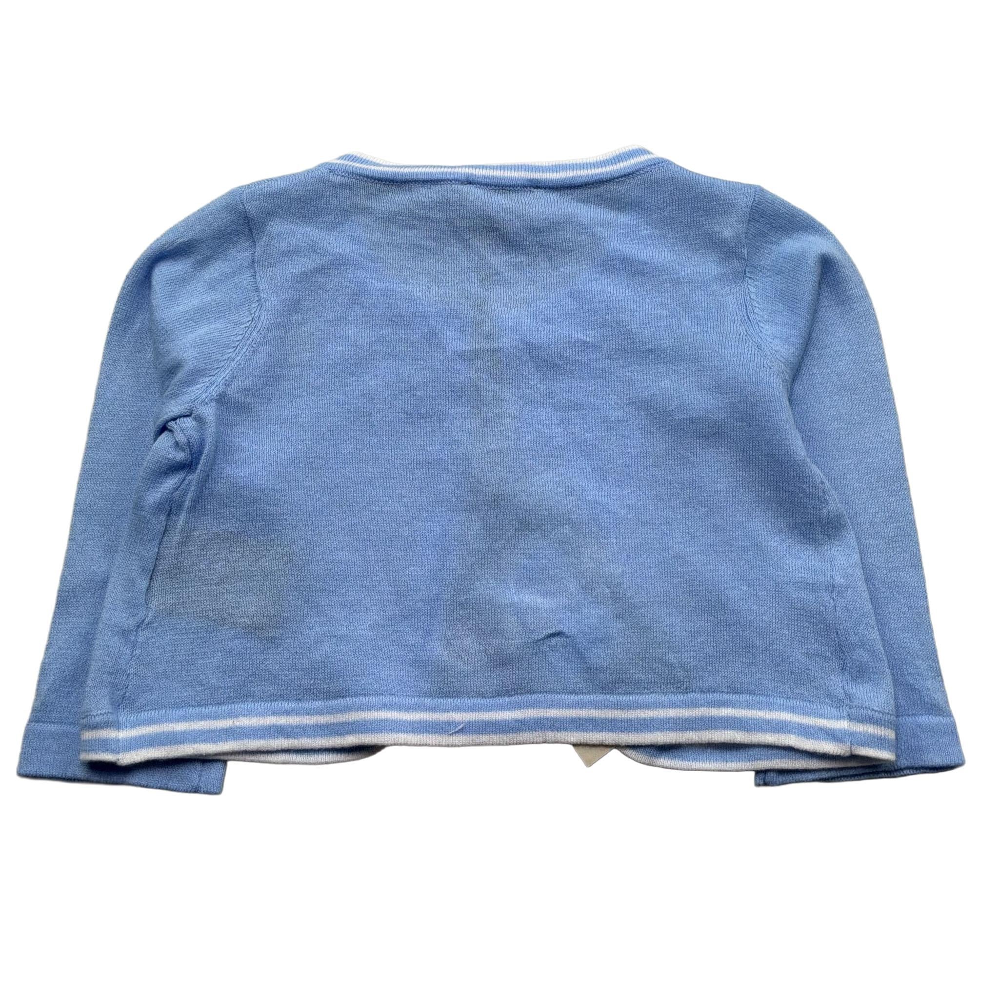 Trussardi Coprispalle Tinta Unita con Logo per Neonata TIP26126CD AZZURRO TRUSSARDI 