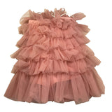 Pinko Abito Bretelline Tinta Unita In Tulle per Bambina KFTA004 ROSA PINKO 