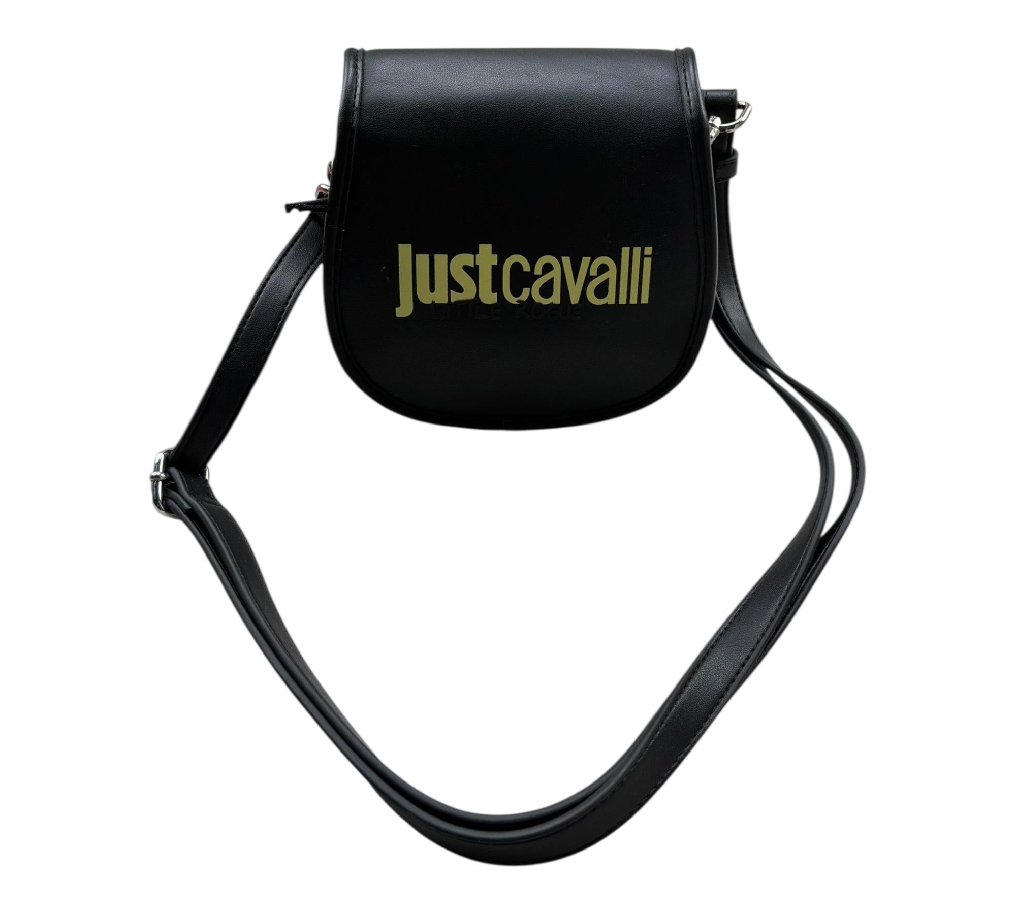 Just Cavalli Borsa Tinta Unita con Logo E con Tracolla per Bambina JGP26189BO NERO JUST CAVALLI 