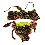 F**K Costume 2 Pezzi Fascia-Mutandina Fantasia Maculata per Bambina FJ25G1C06BAX01J BEIGE F**K 
