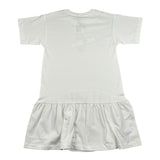 Moschino Abito Mezza Manica Tinta Unita con Stampa per Bambina HDV0HK BIANCO MOSCHINO 