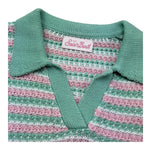 Saint Barth Polo Mezza Manica Fantasia A Righe per Bambina CADDY MULTICOLOR SAINT BARTH 