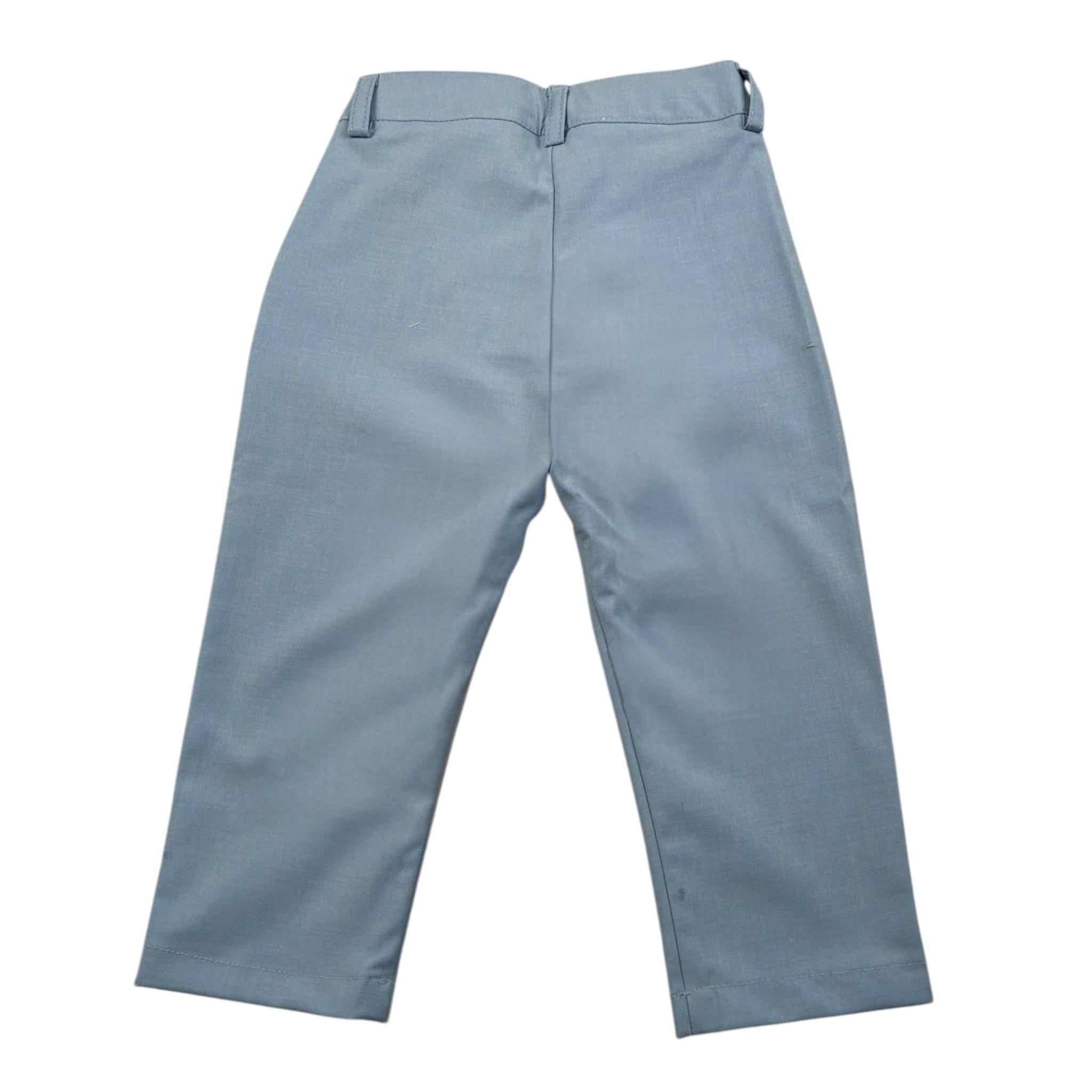 Daniele Alessandrini Pantalone tinta unita con Girovita Regolabile Azzurro per Bambino 1235P00020 AZZURRO DANIELE ALESSANDRINI 