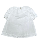 Simonetta Abito Tinta Unita con Stampa per Bambina SW1B53 BIANCO SIMONETTA 