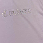 Juicy Couture T-Shirt Girocollo Tinta Unita con Brillantini per Bambina JBX6550 LILLA JUICY COUTURE 