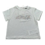 M+E' T-Shirt Girocollo tinta unita con Brillantini Panna per Bambina UE1817 PANNA M+E' 