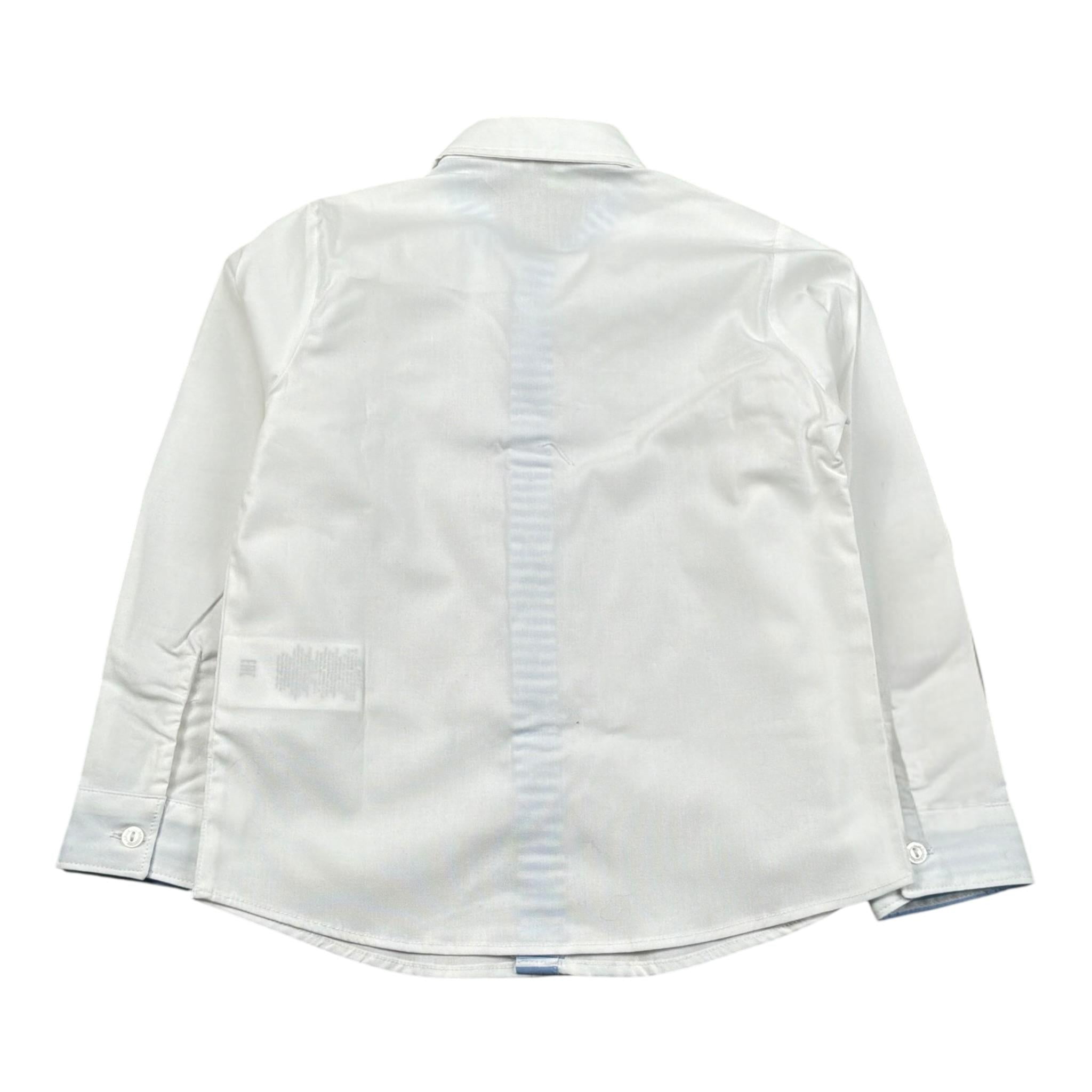 Le Bebe' Camicia Tinta Unita con Logo per Neonato LBB4095 BIANCO LE BEBE' 