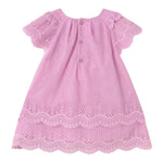 Mayoral Abito Mezza Manica Tinta Unita con Tulle E Pizzo Sangallo per Neonata 1910 ROSA MAYORAL 