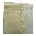 Marlu' Coperta Tinta Unita con Ricami per Neonata ES1280 GIALLO MARLU' 