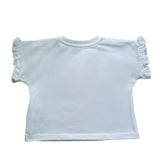 Moschino T-Shirt Girocollo Tinta Unita con Stampa per Neonata MDM03O BIANCO MOSCHINO 