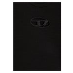 Diesel T-Shirt Girocollo Tinta Unita con Logo per Bambina J01830 NERO DIESEL 