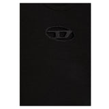 Diesel T-Shirt Girocollo Tinta Unita con Logo per Bambina J01830 NERO DIESEL 
