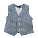 Manuel & Frank Gilet Tinta Unita con Fantasia per Bambino MF5193BX AZZURRO MANUEL & FRANK 