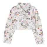 Liu Jo Giubbino Tinta Unita Stampa Fantasia Floreale per Bambina KA5059JX BIANCO LIU JO 