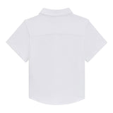 Boss Camicia Mezza Manica Tinta Unita per Bambino J52092XX BIANCO BOSS 