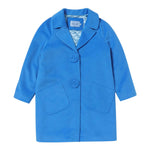 MIMISOL cappotto tinta unita con applicazioni Azzurro per Bambina MFCT043 AZZURRO MIMISOL 