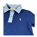 Trussardi Abit Mezza Manica Tinta Unita con Colletto per Bambina TGP26085VE BLU TRUSSARDI 