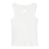 Liu Jo Canotta Tinta Unita con Traforo A Forma di Cuore per Bambina GA5199XXX BIANCO LIU JO 