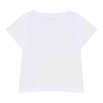 Patrizia Pepe T-Shirt Girocollo Tinta Unita con Logo per Bambina 7M0904 BIANCO PATRIZIA PEPE 