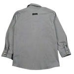 John Richmond Camicia Tinta Unita con Bottoni E Logo per Bambino RBP26212CA GRIGIO JOHN RICHMOND 