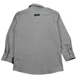 John Richmond Camicia Tinta Unita con Bottoni E Logo per Bambino RBP26212CA GRIGIO JOHN RICHMOND 