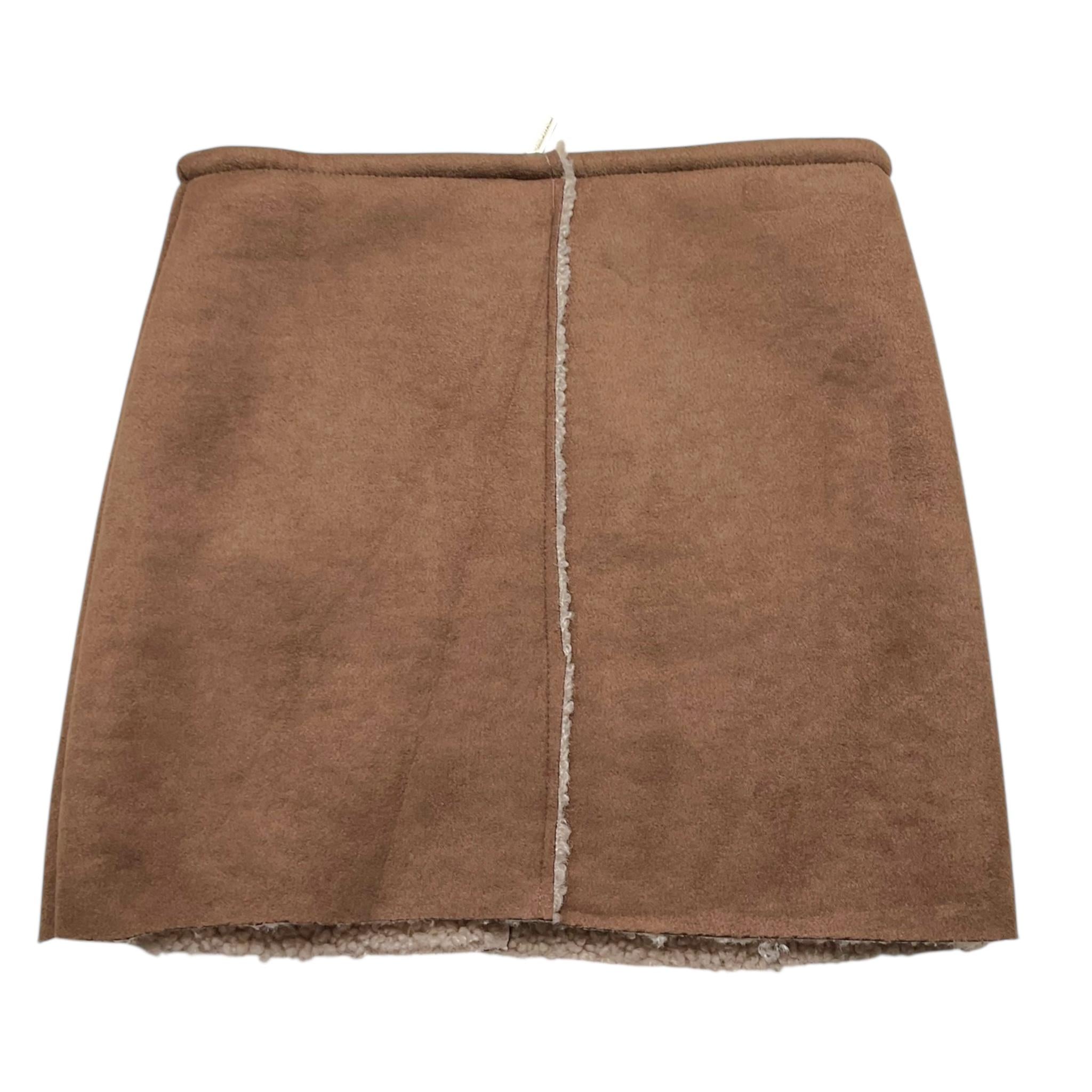 MARC ELLIS gonna tinta unita in camoscio Marrone per Bambina JMJSK00666 MARRONE MARC ELLIS 