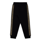 BALMAIN pantalone modello tuta con profili in contrasto Nero per Bambina BT6R50 NERO BALMAIN 
