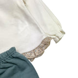 CALAMARO completo 2pz shirt-ghettina bicolore Bianco per Neonata 11059 BIANCO CALAMARO 