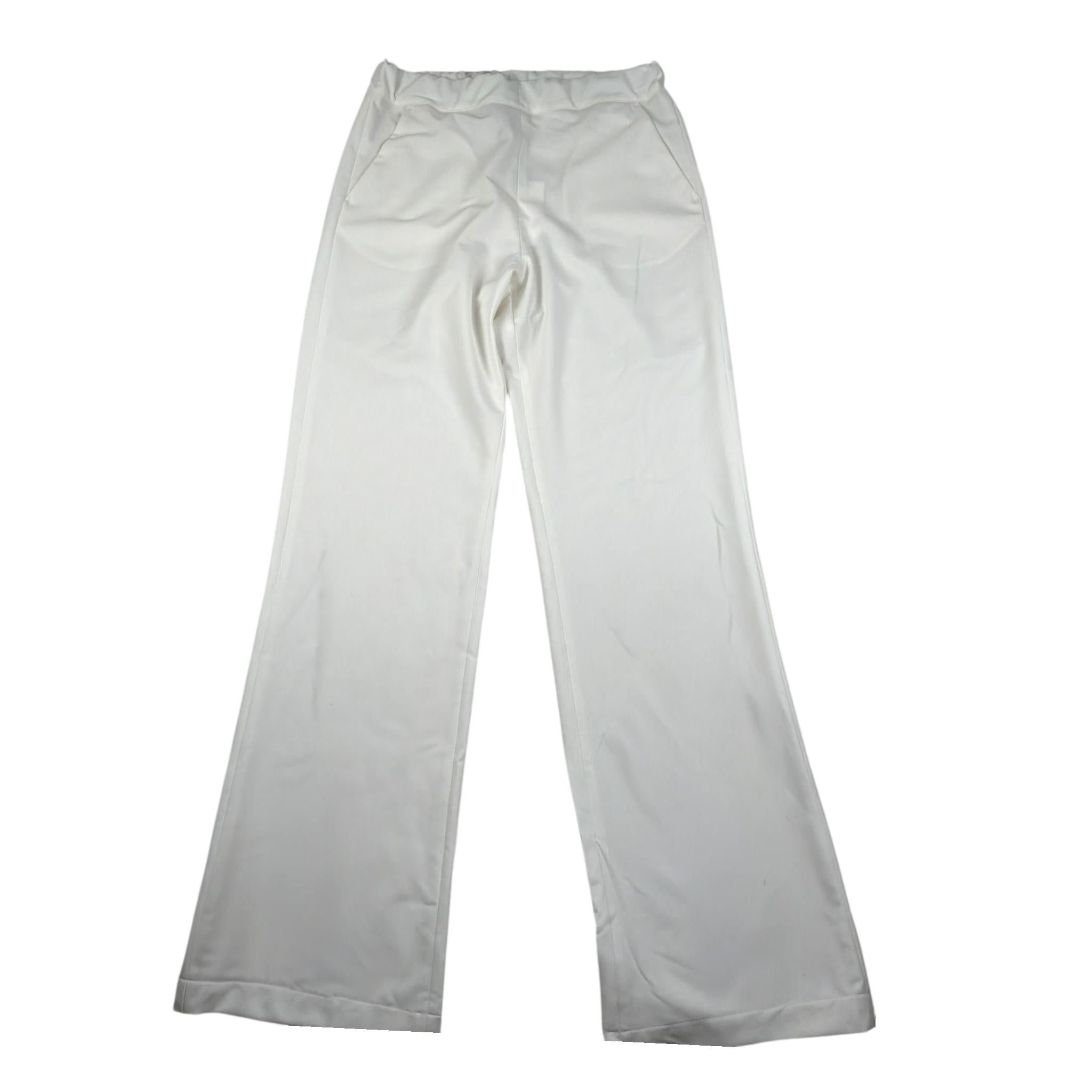 Xacus Pantalone Tinta Unita con Elastico In Vita per Bambina 85151 BIANCO XACUS 