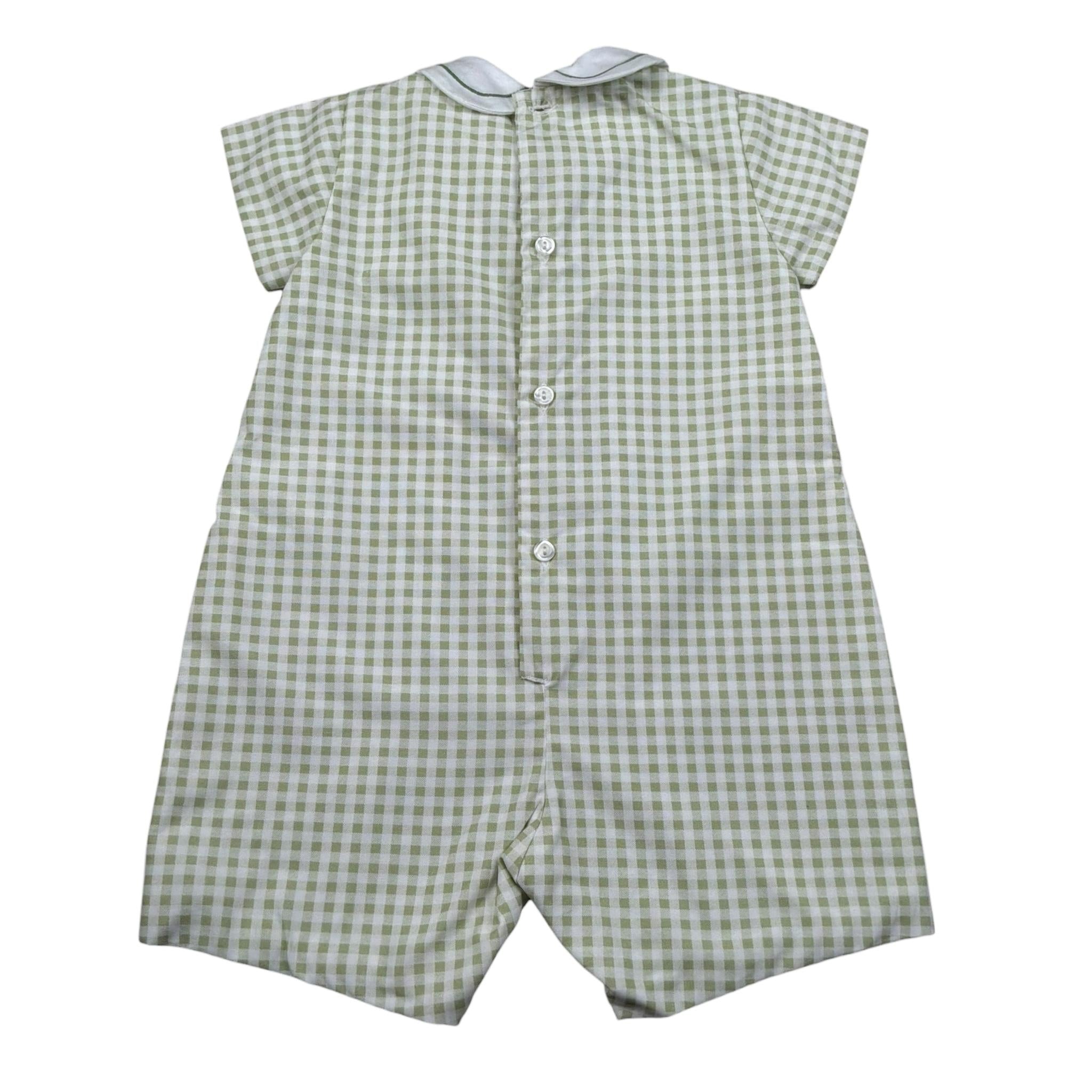 Marlu' Pagliaccetto Mezza Manica Fantasia Quadretti per Neonato EB6221 VERDE MARLU' 