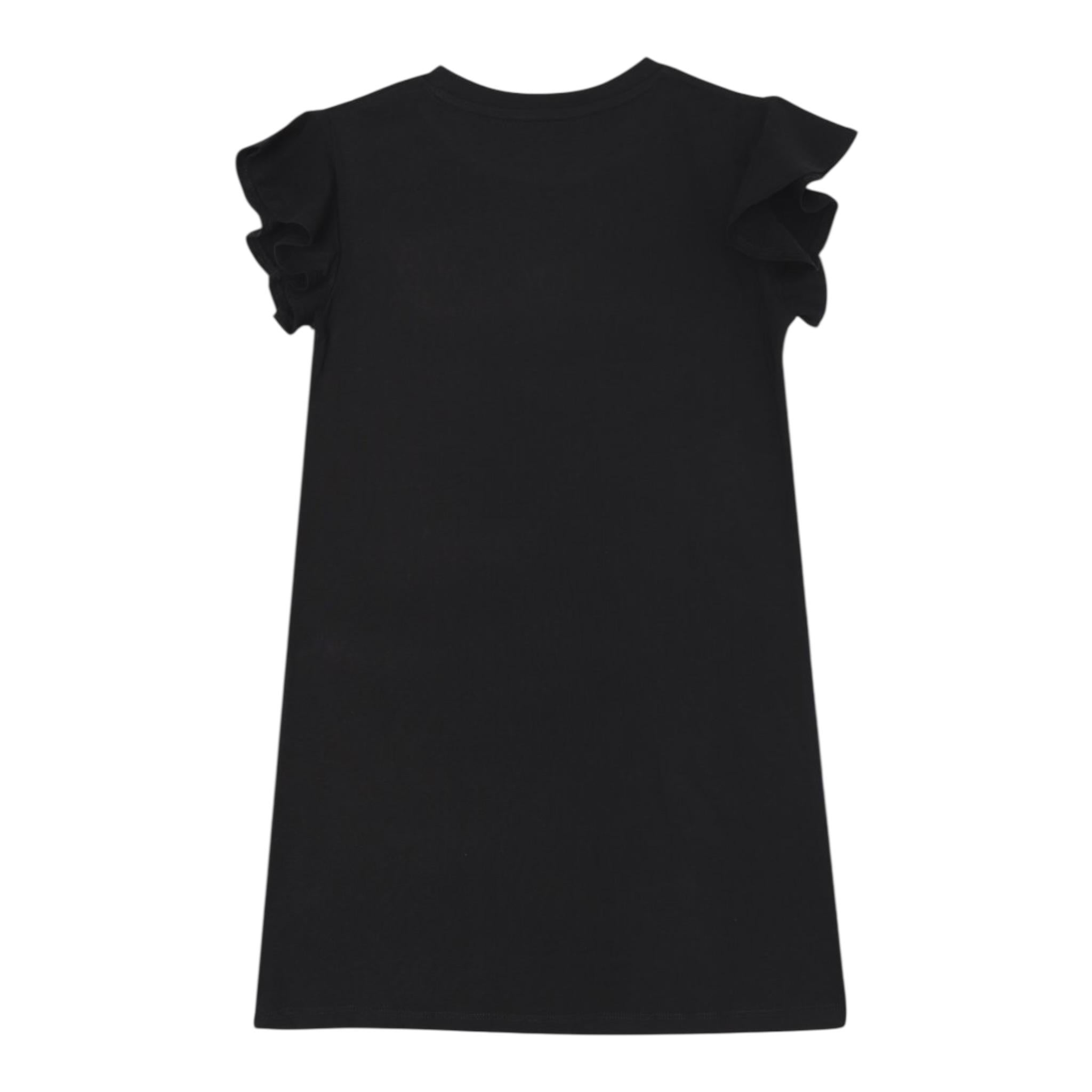 John Richmond T-Shirt Girocollo Tinta Unita con Logo per Bambina RGP25141TS NERO JOHN RICHMOND 