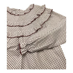 LA STUPENDERIA camicia manica lunga tinta unita fantasia floreale Bianco per Bambina TJCM44 BIANCO LA STUPENDERIA 