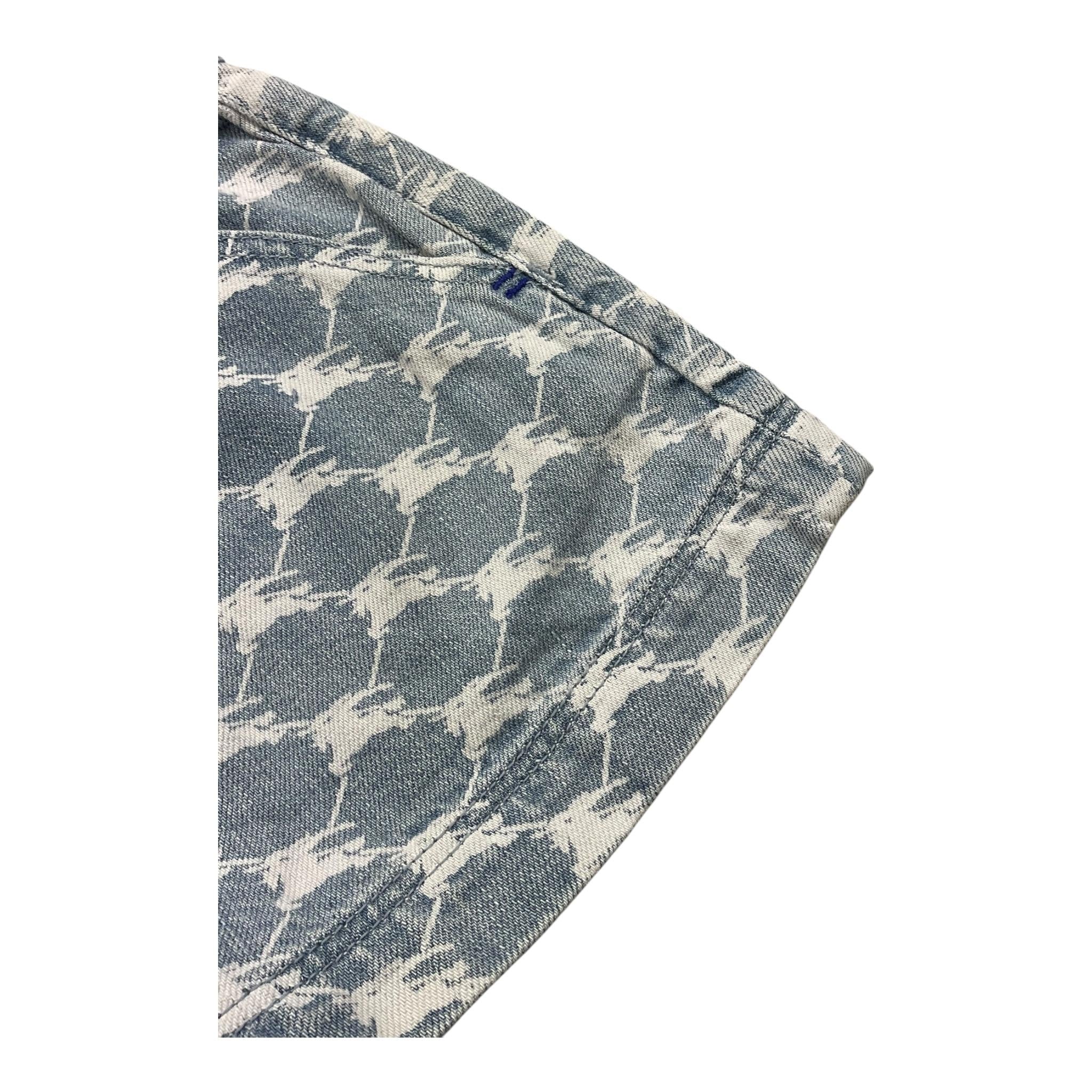 Burberry Short Tinta Unita con Fantasia per Bambina 8072984 BLU BURBERRY 