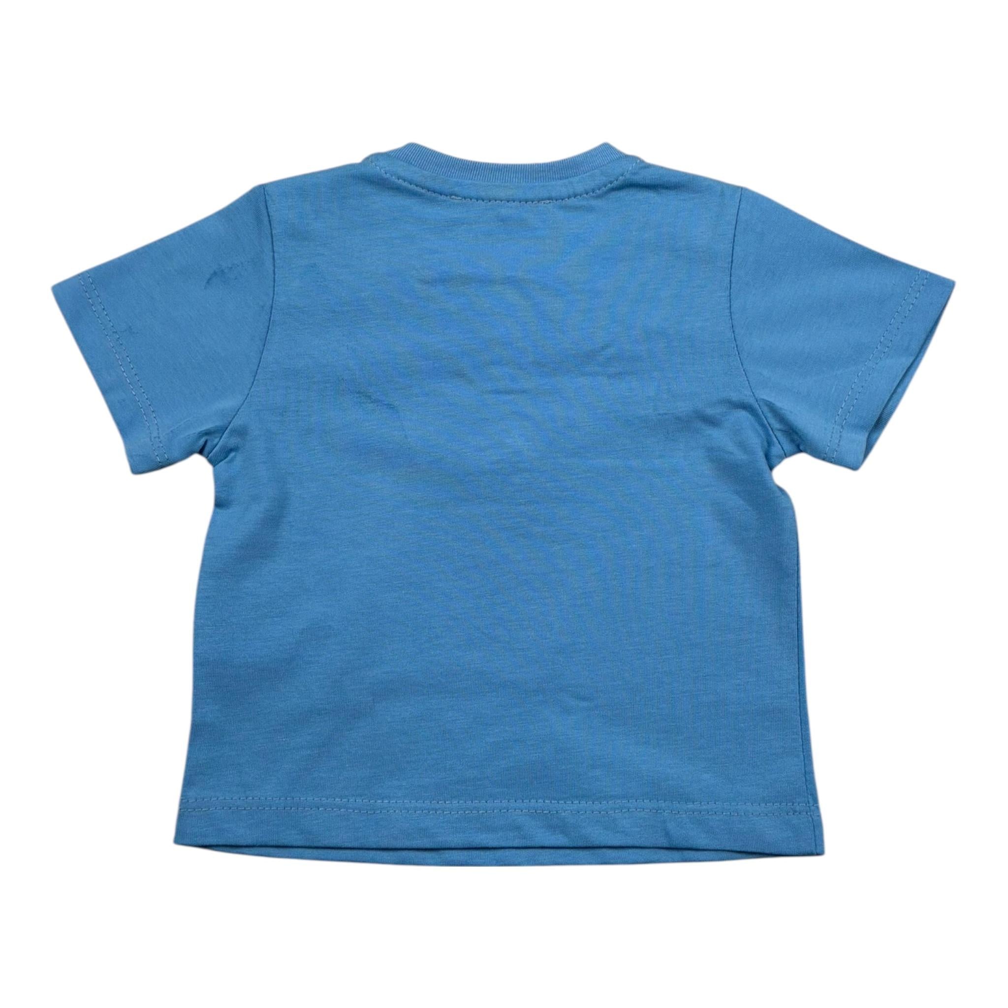 Never Too T-Shirt tinta unita con Bottoni Blu per Neonato NT2455N BLU NEVER TOO 